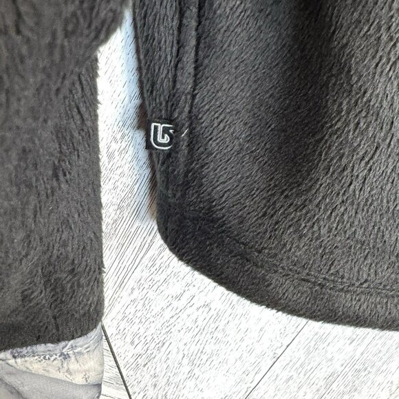 BURTON Backside Reversible Fleece Jacket Mens Size Large Gray Black Quilted - Picture 5 of 9
